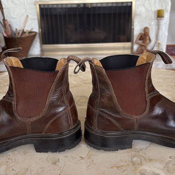 Blundstone Chisel Toe Leather Lined Chelsea Boots Stout Brown - Picture 11 of 14